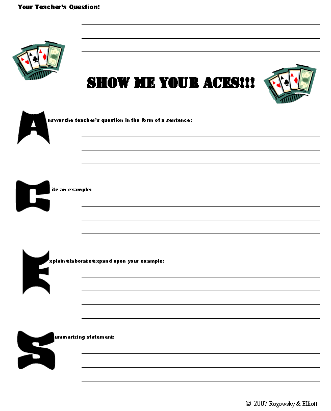 aces-worksheets
